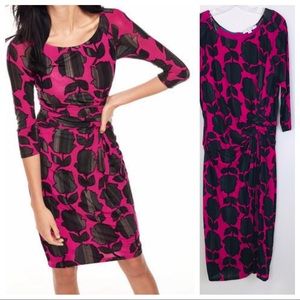 Boden Harper Floral Waist Back Ruched Midi Dress Party Wedding Modest